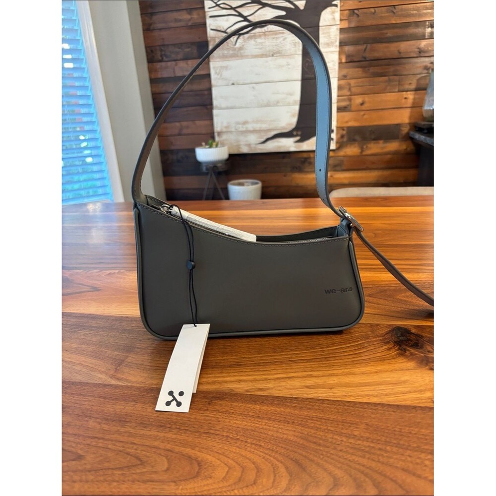 NWT New We-ar4 Green Leather Shoulder Wave Purse Bag